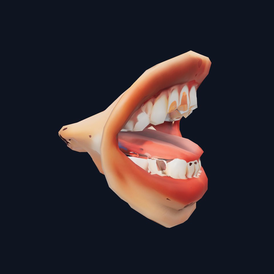 Realistic Open Mouth model pack